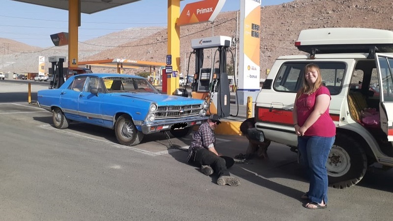 Grovelling in the dirt under old cars... bliss!