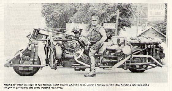 It only took half a truck to make this motorcycle.