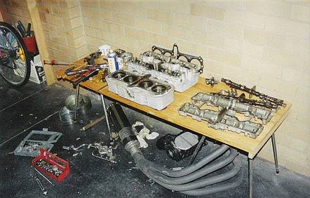 The operating table (well, more like a stretcher in a POW camp...)